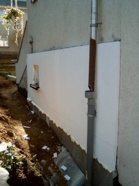 Garagenseite mit D�mmung