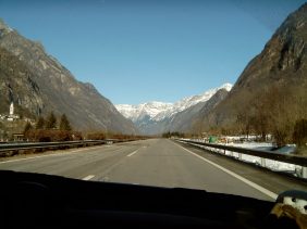 Fahrt duch die Schweiz