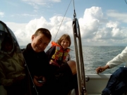 unsere Kinder beim Segeln