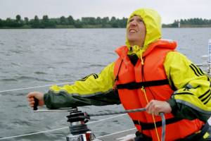 Holger winscht Genua im Regen