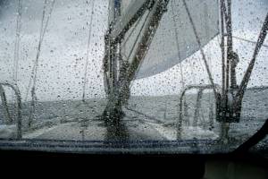 Sturm auf der Ostsee Gischt am Sprayhout
