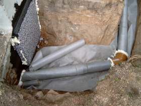 Verrohrung fertig Hauseingang