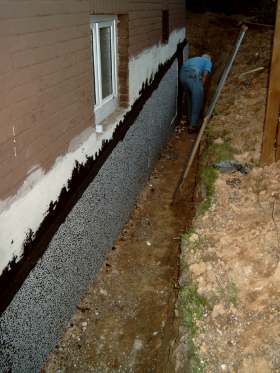 Dr�nage Terasse fertig